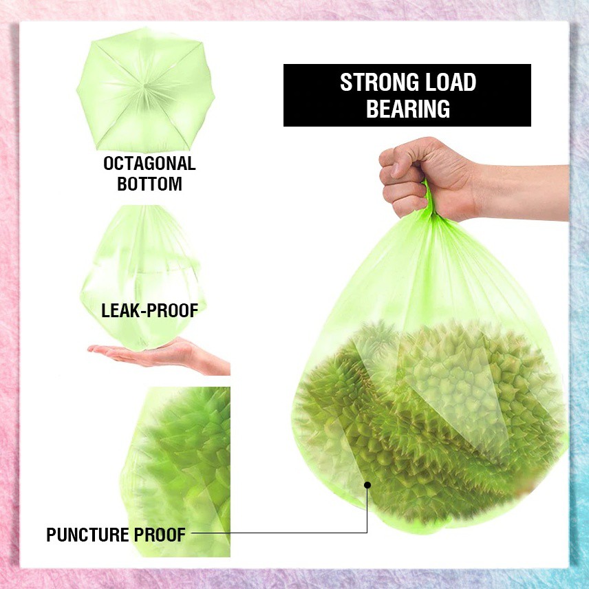 Kantong Plastik Sampah Roll Rumah Tangga | Plastik Kresek 1Pax = 100Pcs Disposable Garbage Bag