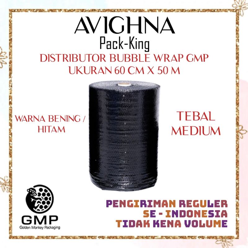 

Distributor Bubble Wrap GMP / Paking Bubble Potongan Ukuran 60 cm x 50 m