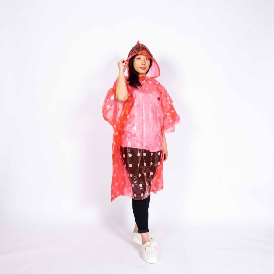 Jas Hujan Polos Plastik Wanita Korea Mantel Terusan Ponco Terbaru Raincoat kids GROSIR W1