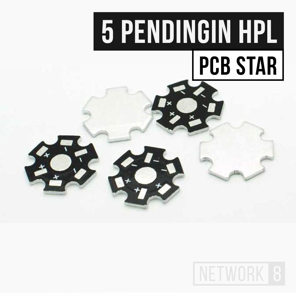 5PCS PCB PENDINGIN HPL HIGH POWER LED ALUMINIUM 1W 3W 5W PAPAN DUDUKAN LAMPU HEATSINK BINTANG STAR