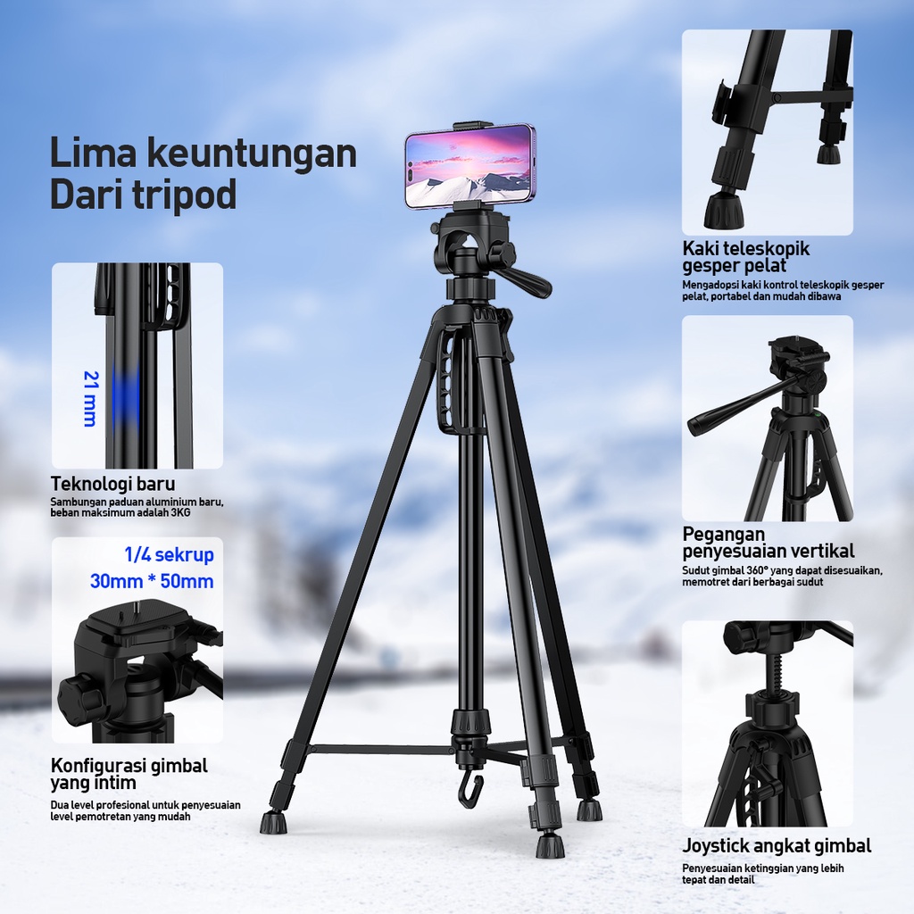 Jual Tripod HP TF3520P Dan Kamera Meningkatkan Dudukan Tripod Kamera