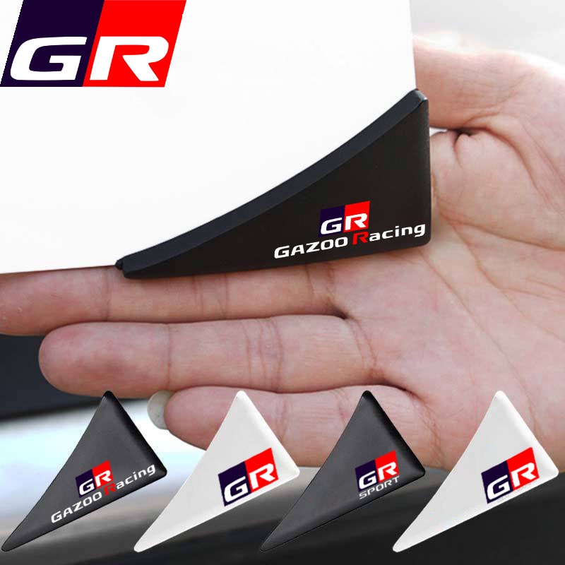 GR Gazoo Racing Car Door Edge Anti Scratch Collision（Thickening）Sticker Corner Protection Silicon Rubber Sticker For Toyota GR Sport Accessories