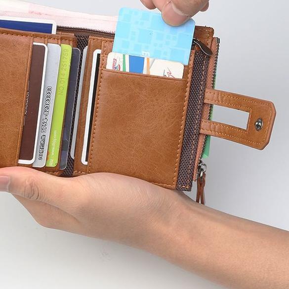 BLK085 DOMPET BAELLERRY LIPAT PENDEK KULIT KARTU PRIA WANITA MURAH ORIGINAL IMPORT BAELERRY BALLERY