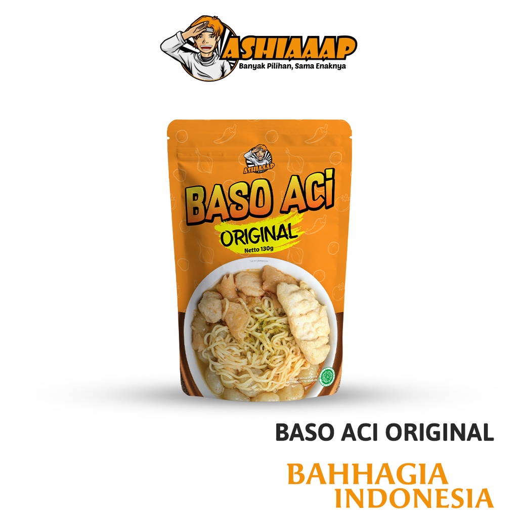 

Ashiaaap Bakso Aci Original (130 gram) / Baso Cemilan Instan Pedas Gurih Mantap Jiwa Khas Garut