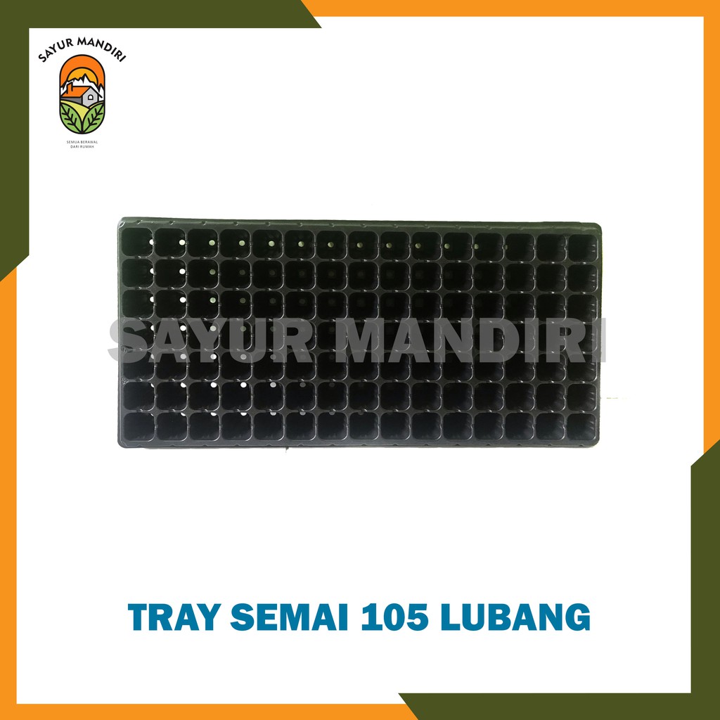 2 Pcs Tray Semai 105 Lubang/ Tray Tanam/ Pot Tray/ Tempat Semai Benih