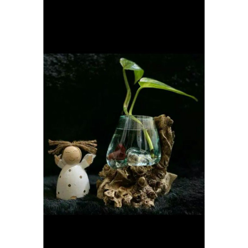 AQUARIUM/ AQUARIUM SET ALAS KAYU / GLASS ON WOOD
