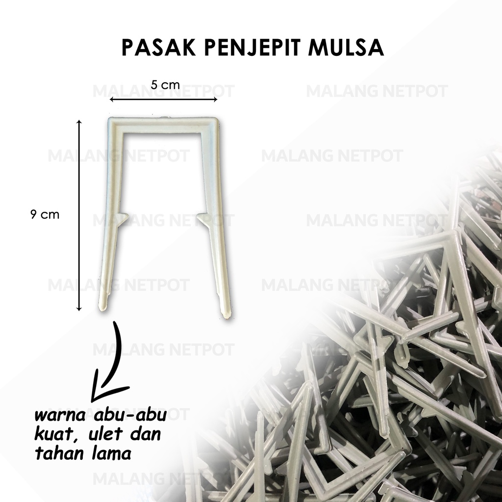 Jual Pasak Penjepit Plastik Mulsa Sujen Warna Abu Abu Ukuran X