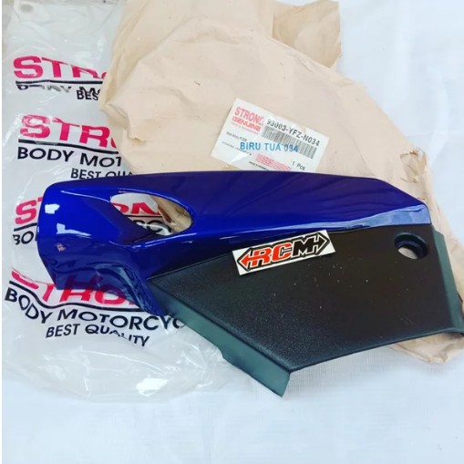 TUTUP BOK BOX AKI ACCU KANAN BODI BODY COVER PANEL FIZR F1ZR FIZ-R BIRU BLUE MERAH RED MERK STRONG