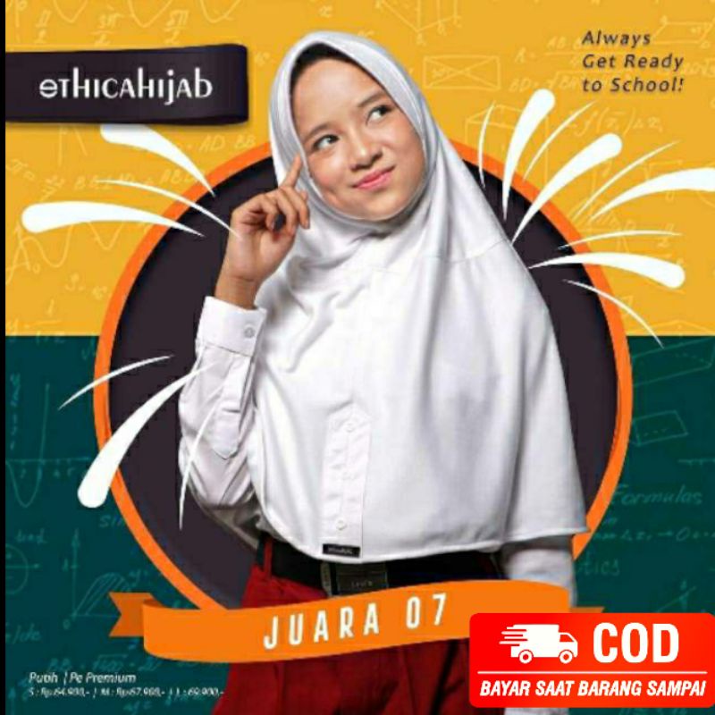 HIJAB INSTAN ETHICA  SEKOLAH JUARA PUTIH