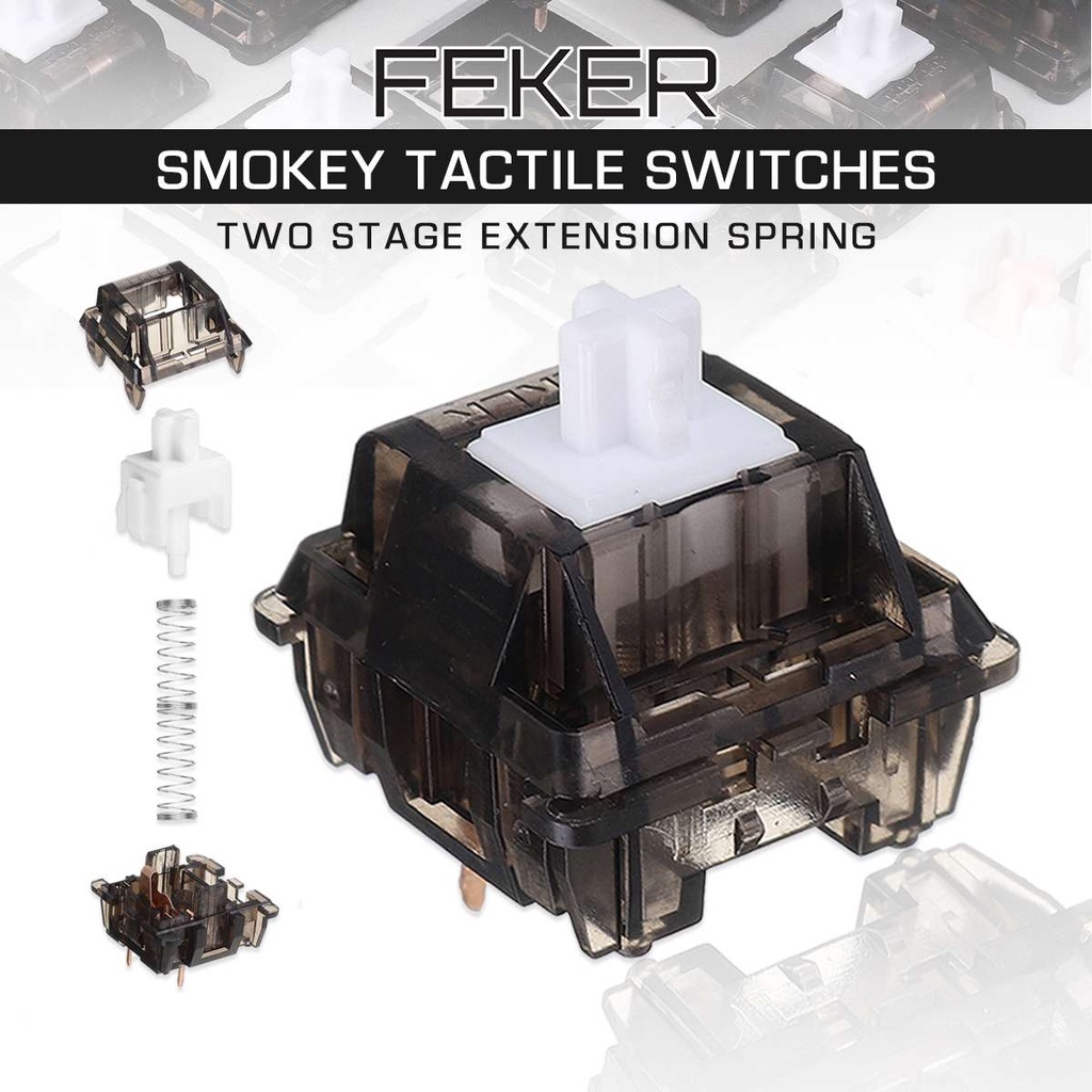 Feker 70 90 110 PCS Saklar Switch Tactile 3 Pin Untuk Keyboard Mekanik DIY 6