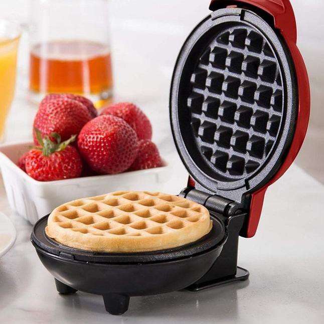 Penjualan Murah Waffle Mini Maker Electric Toaster Panggang Non-Stick 350W 4Inch