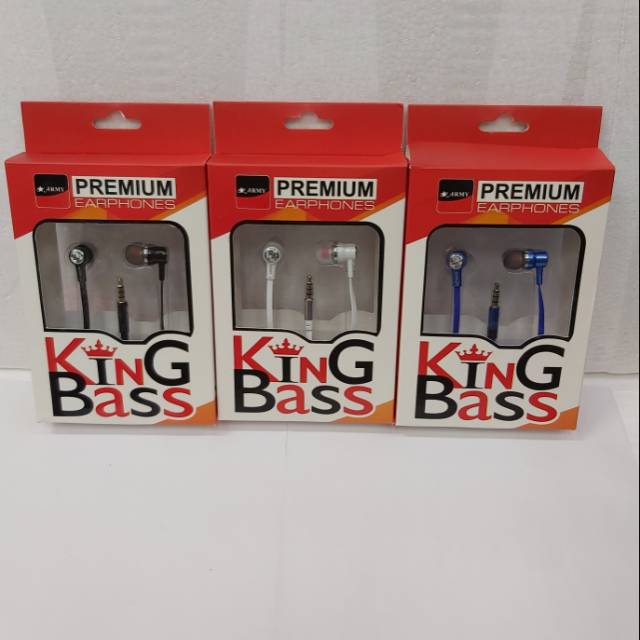 Handsfree / Headset  / Earphone Army King Bass