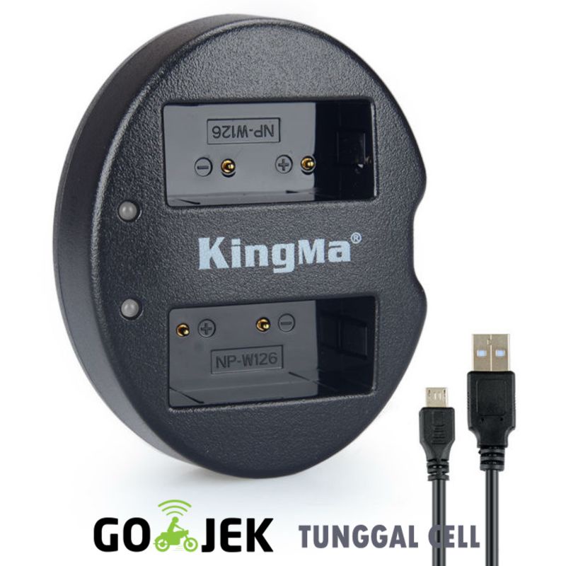 Charger Fujifilm Kingma Charger Baterai 2 Slot Fujifilm X-Pro2 X-Pro1 X-T2