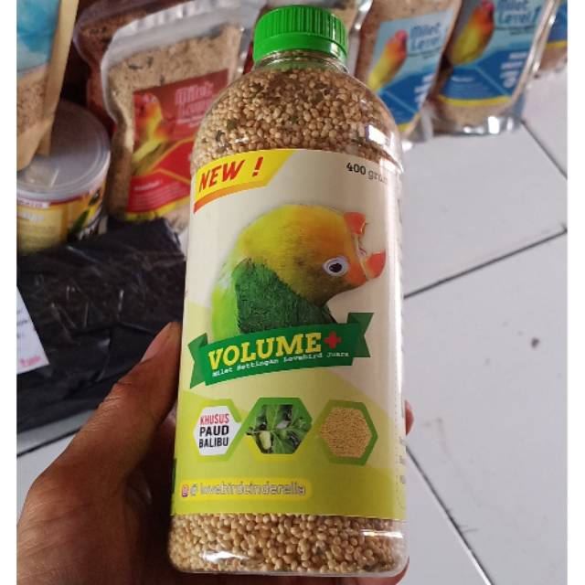 Milet volume khusu pakan lovebird paud