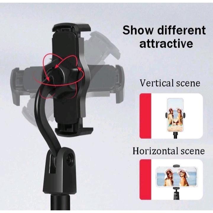 Stand Holder HP Handphone Penyangga Broadcasting Putar 360 Desktop