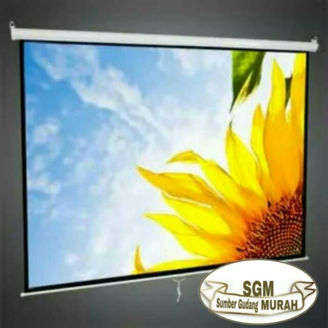 layar proyektor screen proyektor manual 70 inch
