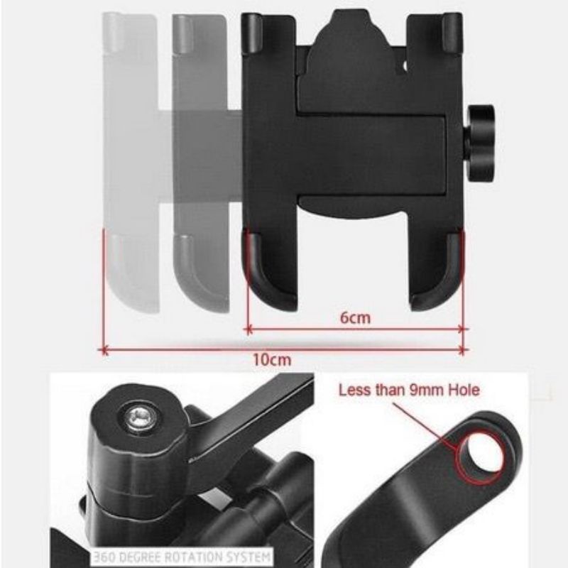 HOLDER HP MOTOR SPION BESI KUAT HM20 PHONE HOLDER MOTOR SPION DUDUKAN HP MOTOR UNIVERSAL HOLDER MOTOR OJOLHolder/ Hp Motor HM20 Bahan Besi Universal Phone Holder Breket Sepeda Motor