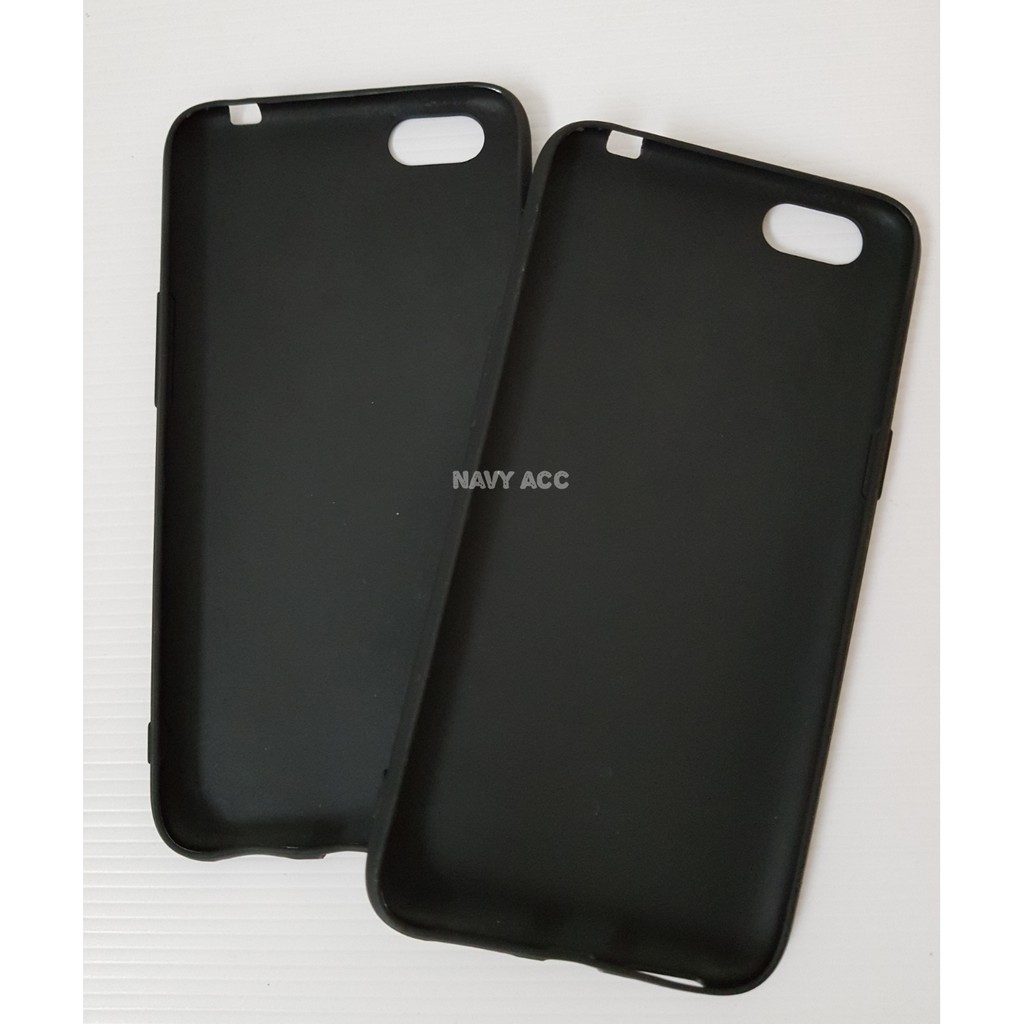 Case Oppo A71 - Softcase SILICON THIN Doff BLACK MATTE Oppo A71