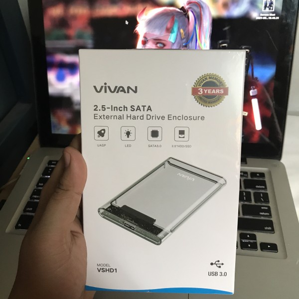 Casing Hardisk External HDD External case 2.5 USB 3.0 VIVAN VSHD1