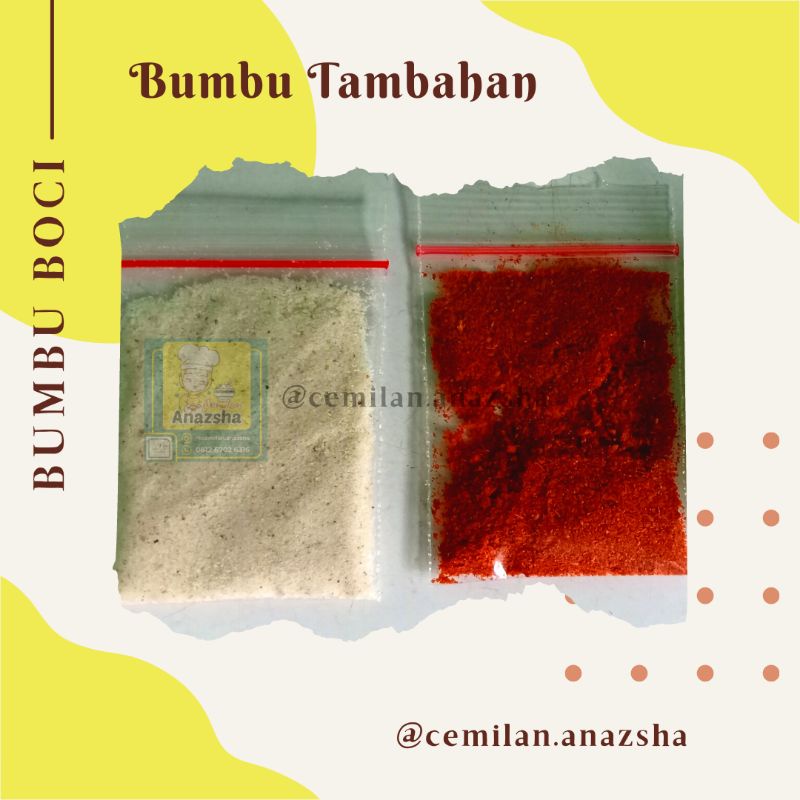

BUMBU/CABE TAMBAHAN BOCI ANAZSHA