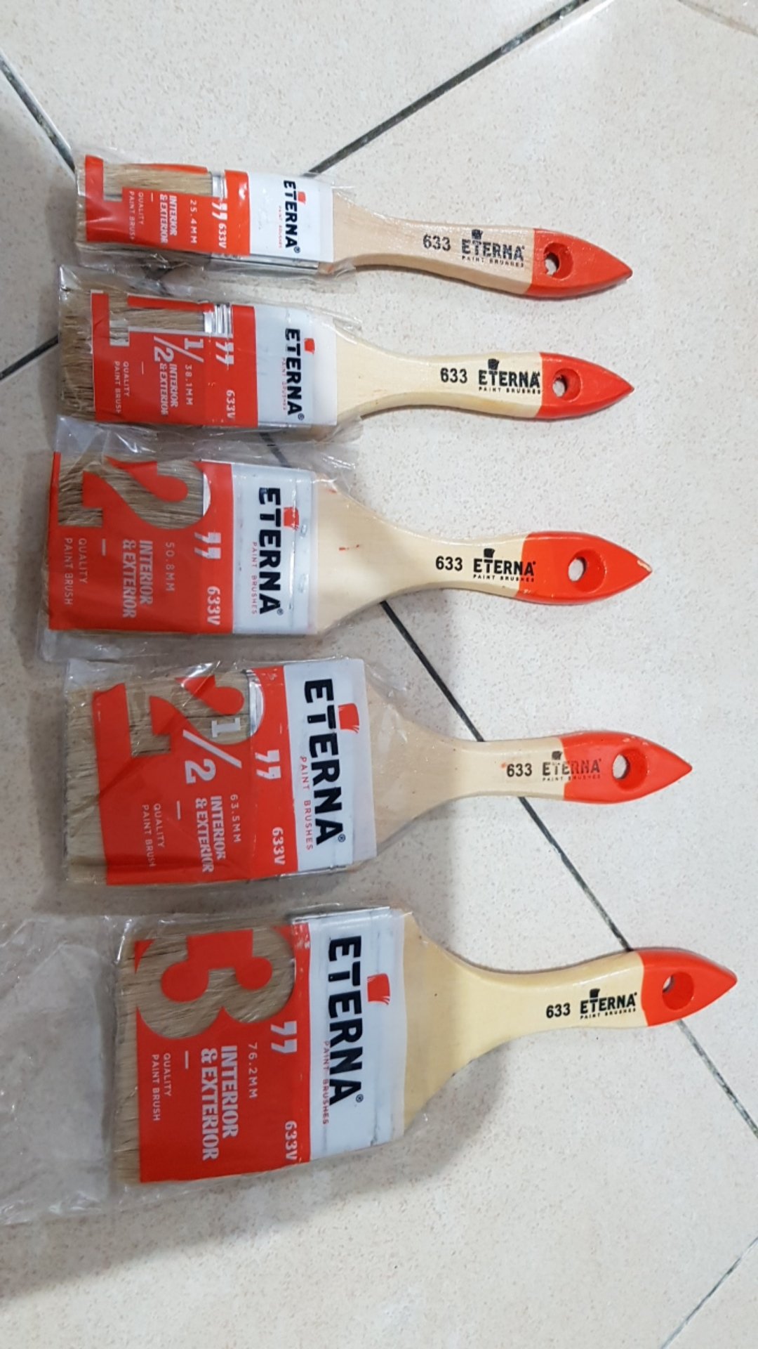 Kuas Cat Eterna 633 Ukuran Komplit