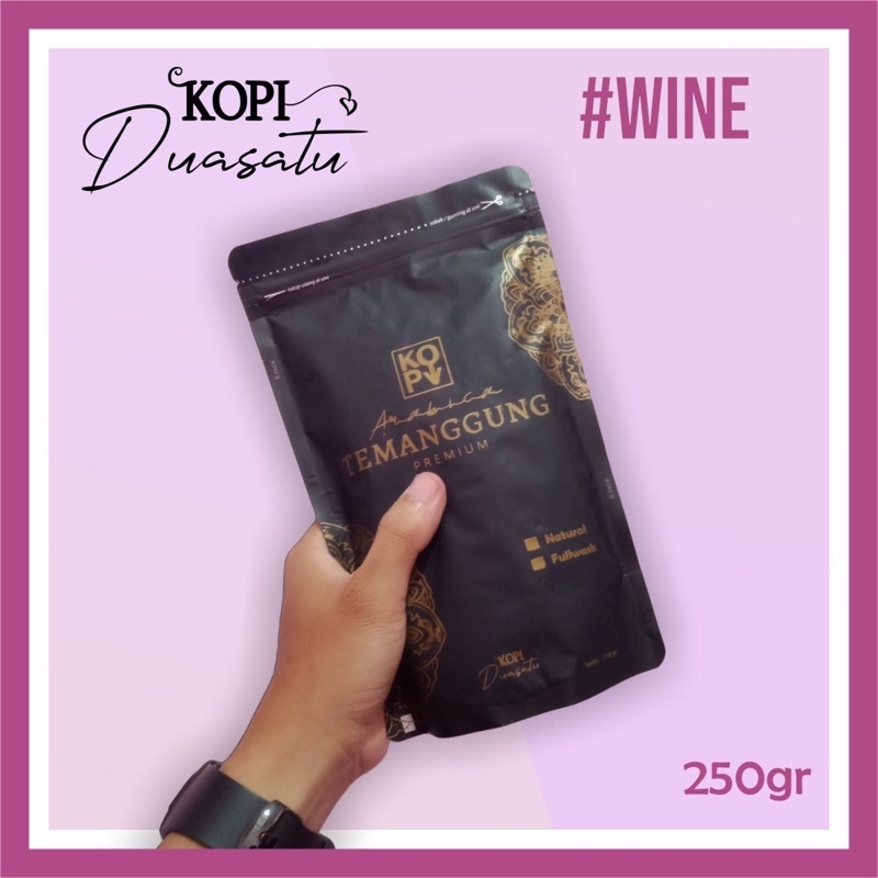 

Kopi Bubuk Arabica Temanggung 250gr Proses Wine Kualitas Premium