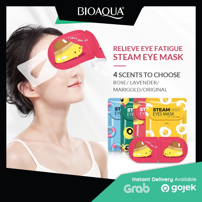 CS1- BIOAQUA Masker Mata Steam Eye Mask Lavender/Rose/Original/Marigold 1 pcs Relieve eye fatigue