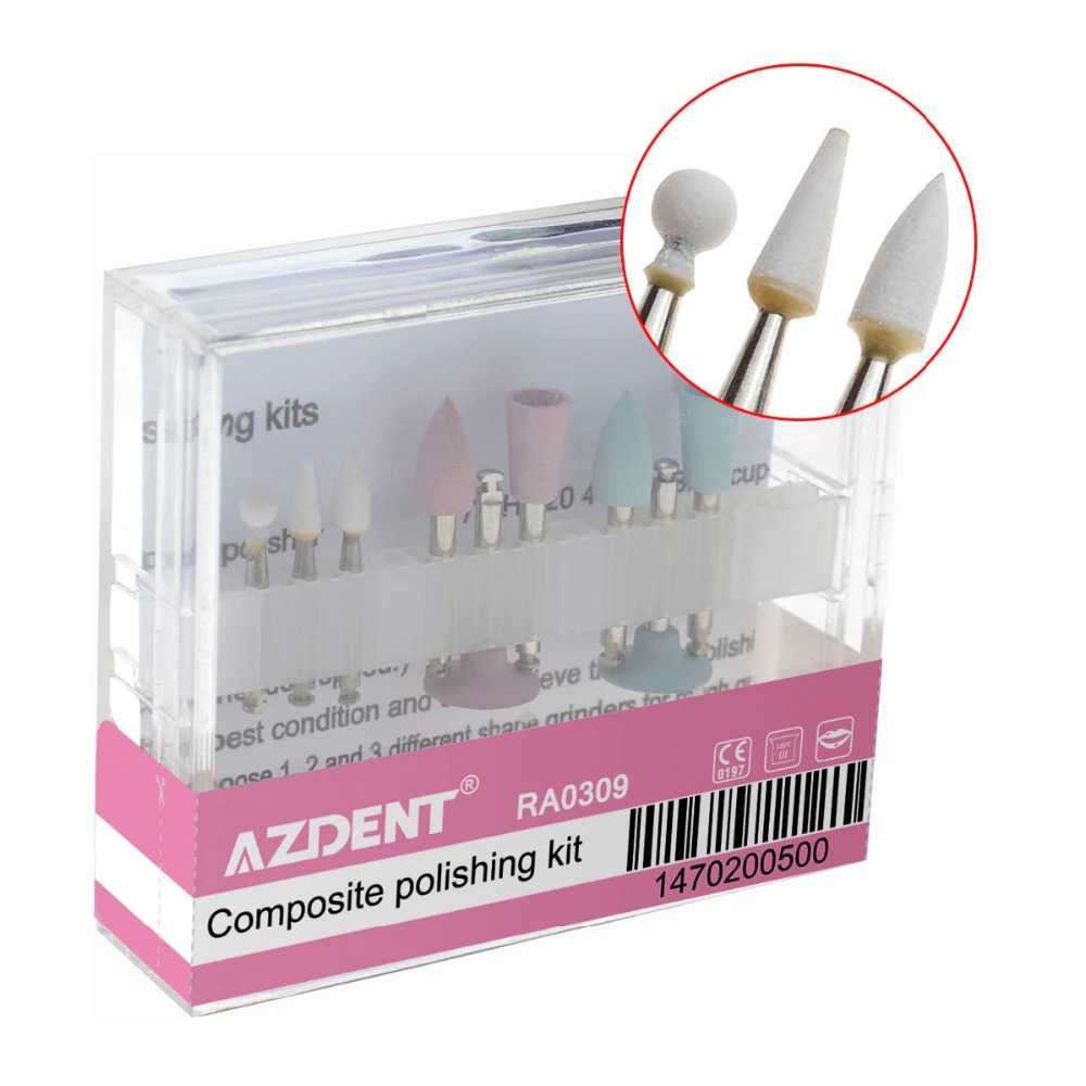 AZDENT Mata Bits Dental Composite Polishing Oral Teeth Kit - RA-0309
