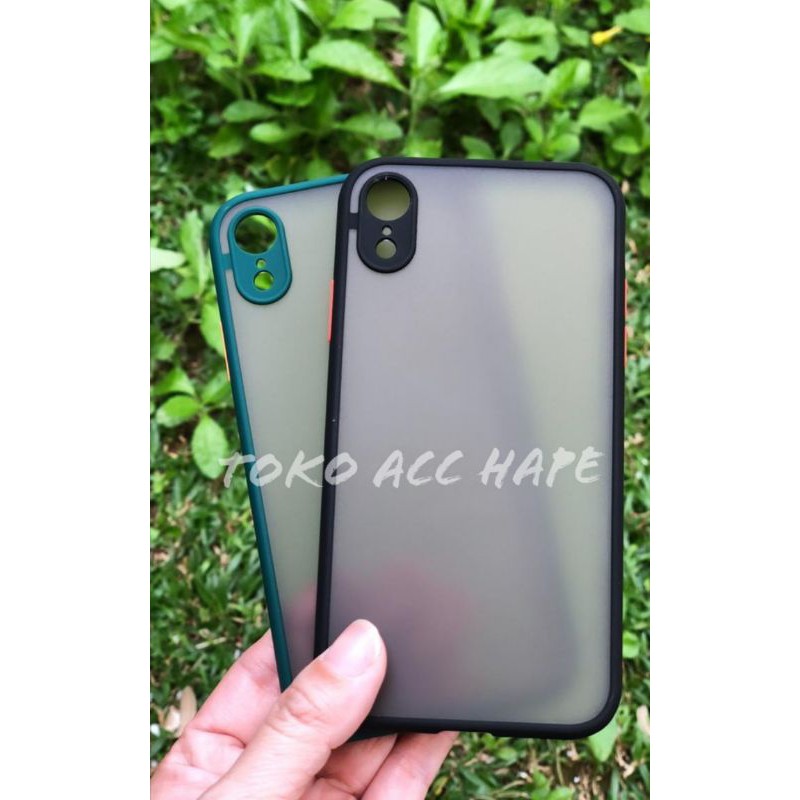 IPHONE XR FUZE SLIM CASE ANTI CRACK MACARONE DOVE/MATTE TRANSPARAN