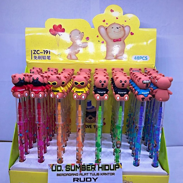 

Pencil Bensia Motif bearuang (ZC-191), Harga Persatuan/pcs