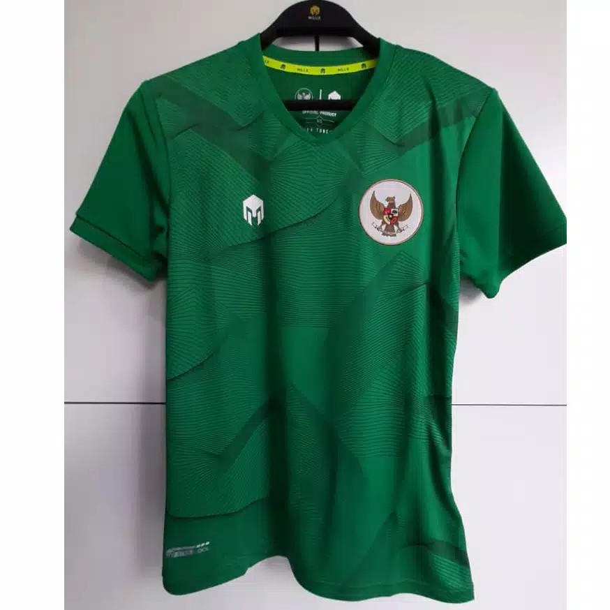 JERSEY TIMNAS GARUDA INDONESIA 2020 MILLS 1013GR BAJU LATIHAN TIMNAS TRAINING JERSEY TIMNAS GREEN