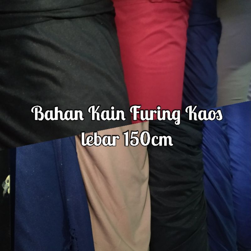 Bahan Kain Furing Kaos / kain puring furing lapis kaos
