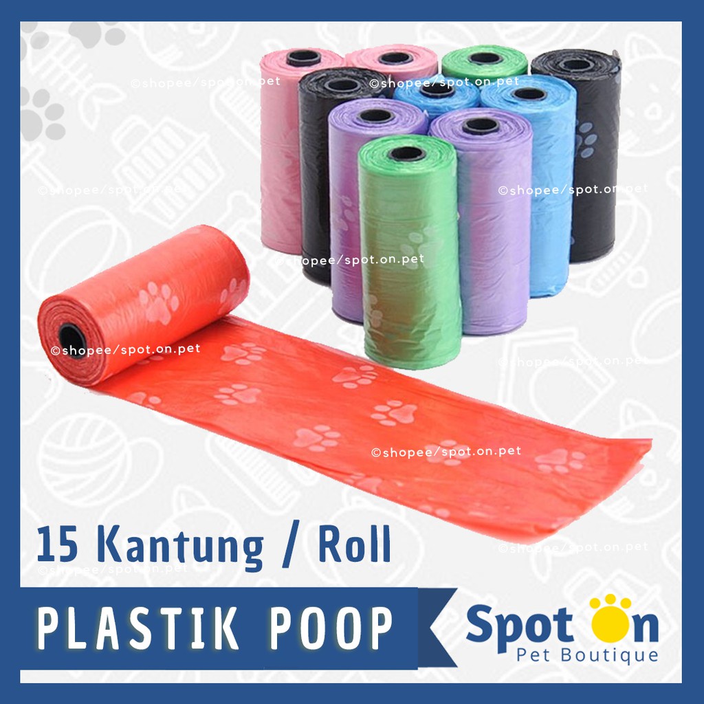 Dispenser &amp; Plastik Poop Kucing &amp; Anjing | Refill Plastik Pup Anjing &amp; Kucing | Plastik Eek Murah