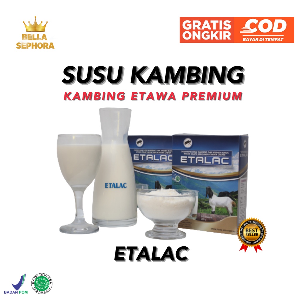 

ETALAC - Susu Kambing Etawa Premium Asli Original Provit Krimer Bubuk Solusi Atasi Masalah Pernapasan , Asma , Kolesterol Tinggi , Asam Lambung , Gerd BPOM HALAL