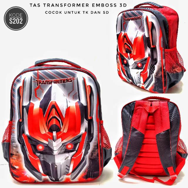 TAS ANAK COWO KARAKTER 3D EMBOSS IMPORT