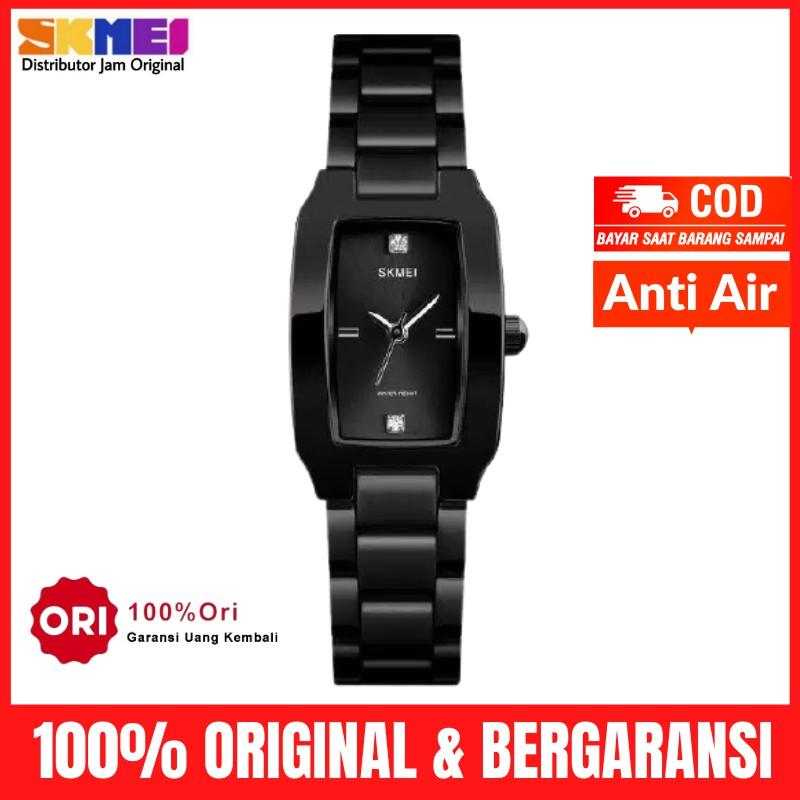 JAM TANGAN WANITA SKMEI 1400 / JAM TANGAN SKMEI WANITA ORIGINAL | JAM TANGAN ANTI AIR|SKIMEI SKEMEI-Hitam