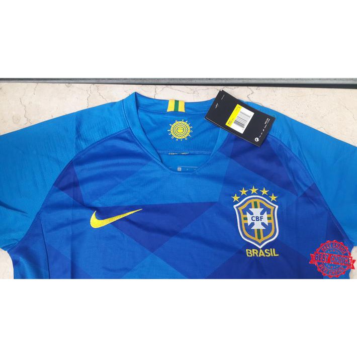 Jersey BAJU BOLA BRAZIL AWAY PIALA DUNIA 2018 GRADE ORI