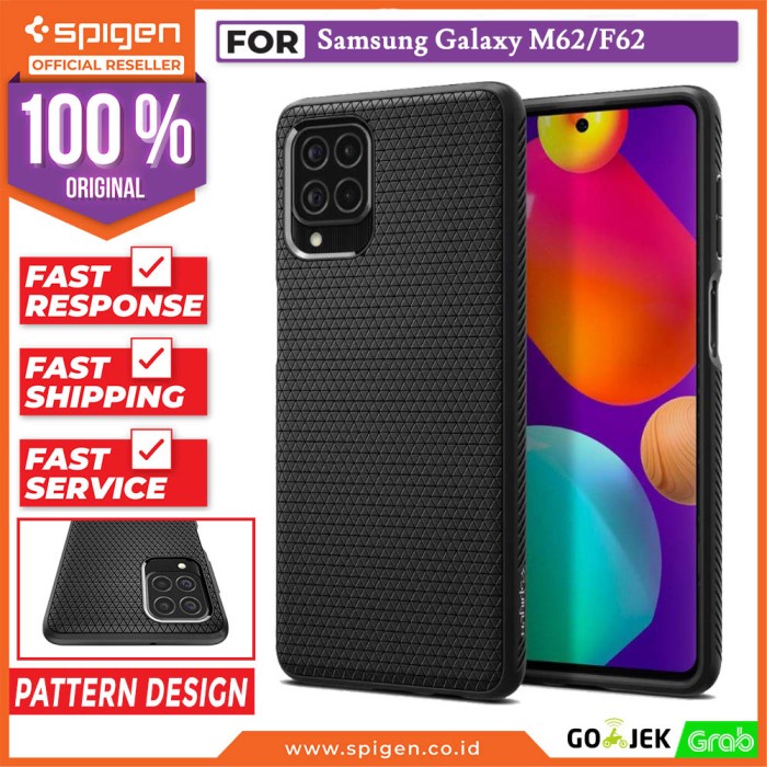 Case Samsung Galaxy M62/F62 Spigen Liquid Air Silicone Softcase Casing