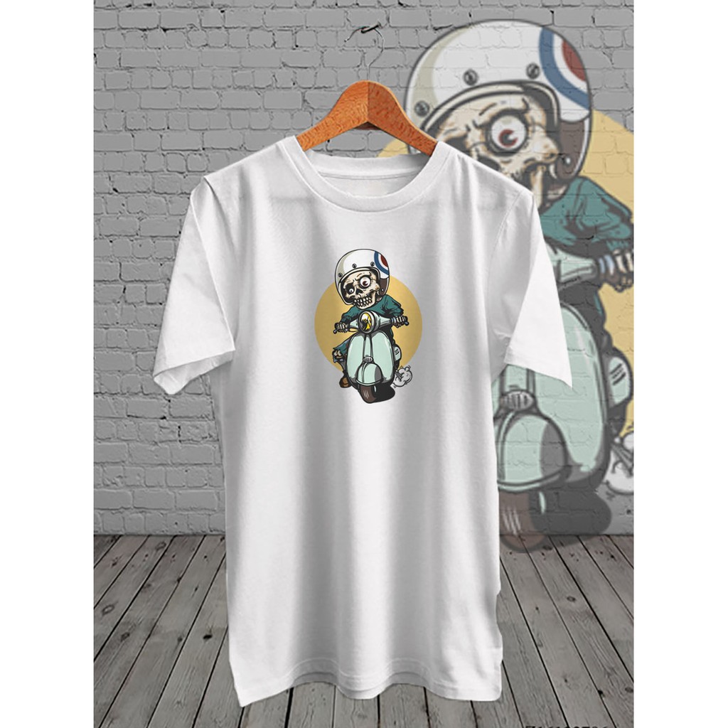 KAOS DISTRO DIGITAL PRINT VESPA TENGKORAK