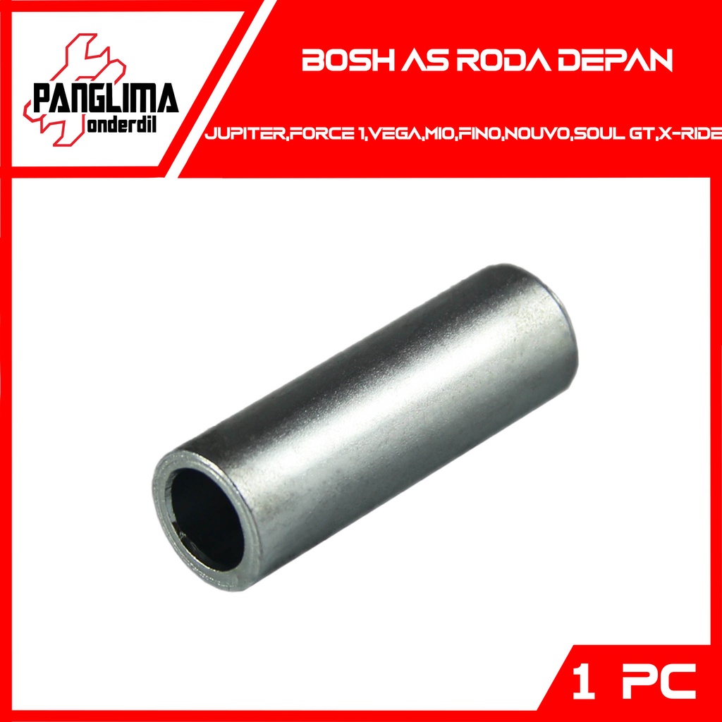 Bosh As Roda Depan-Spacer Jupiter-Z-MX-New-King &amp; F1-F1ZR &amp; Vega-R-ZR &amp; Mio-Sporty-Soul-GT-J &amp; Nouvo &amp; X-Ride Bos-Bushing-Bus Laher-Bearing-Laker Tengah-Dalam Tromol 15X10X45,3