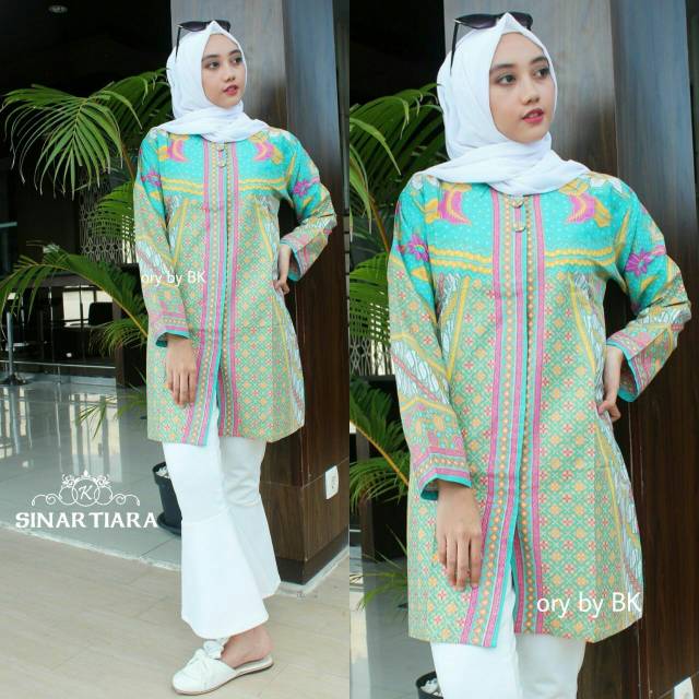 blus batik hijab - batik kondangan