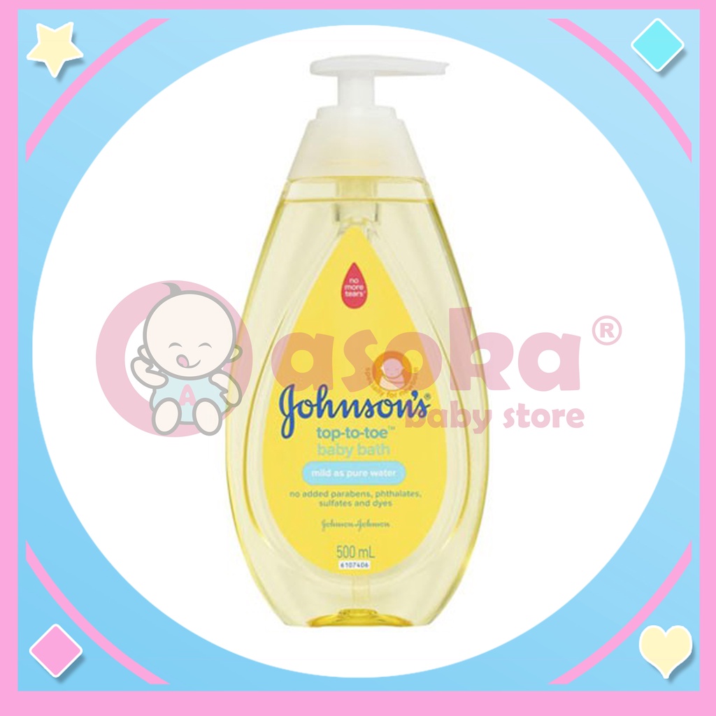 Johnson's Baby Bath Tap-To-Toe Wash Isi 100 ml / 200 ml /400ml / 500 ml ASOKA