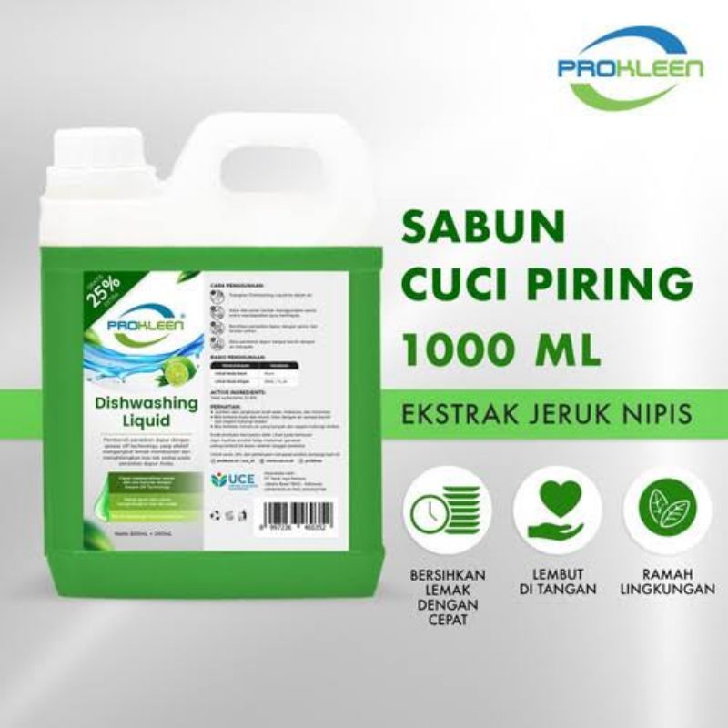 Prokleen Dish Washing Sabun Cuci Piring Konsentrat 1000ml /1L.
