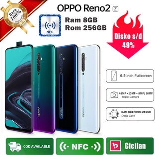 HP OPPO Reno2 Z Ram 8GB ROM 256 GB  Original handphone 100% Baru smartphone