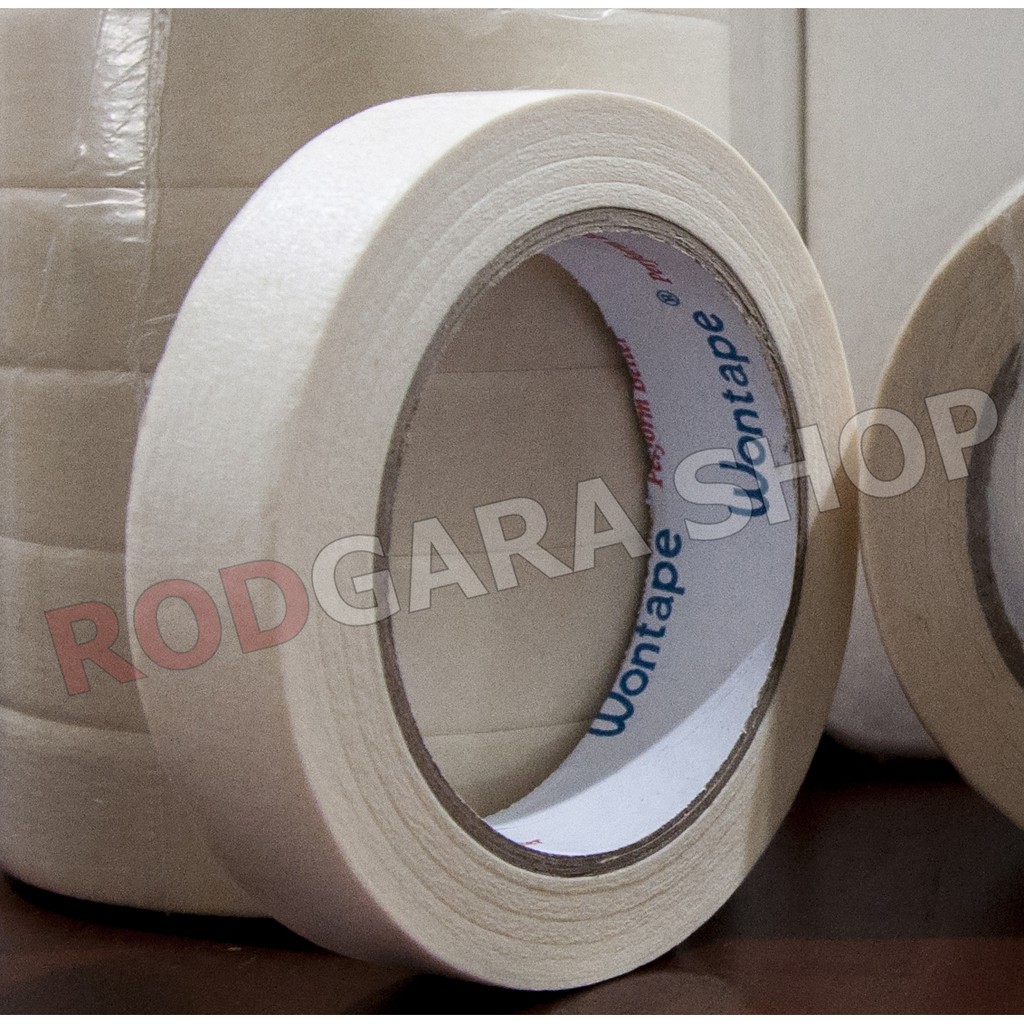 

40 Yard Wontape Masking Tape Lakban Kertas 24mm