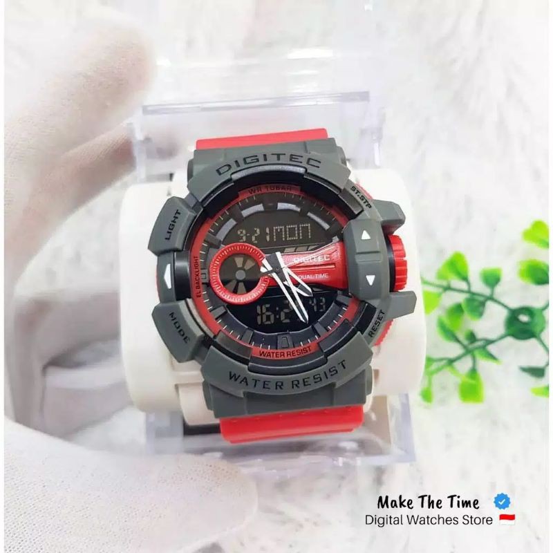 JAM TANGAN PRIA SPORTY KEREN DIGITEC 2080T ORIGINAL WATER RESIST