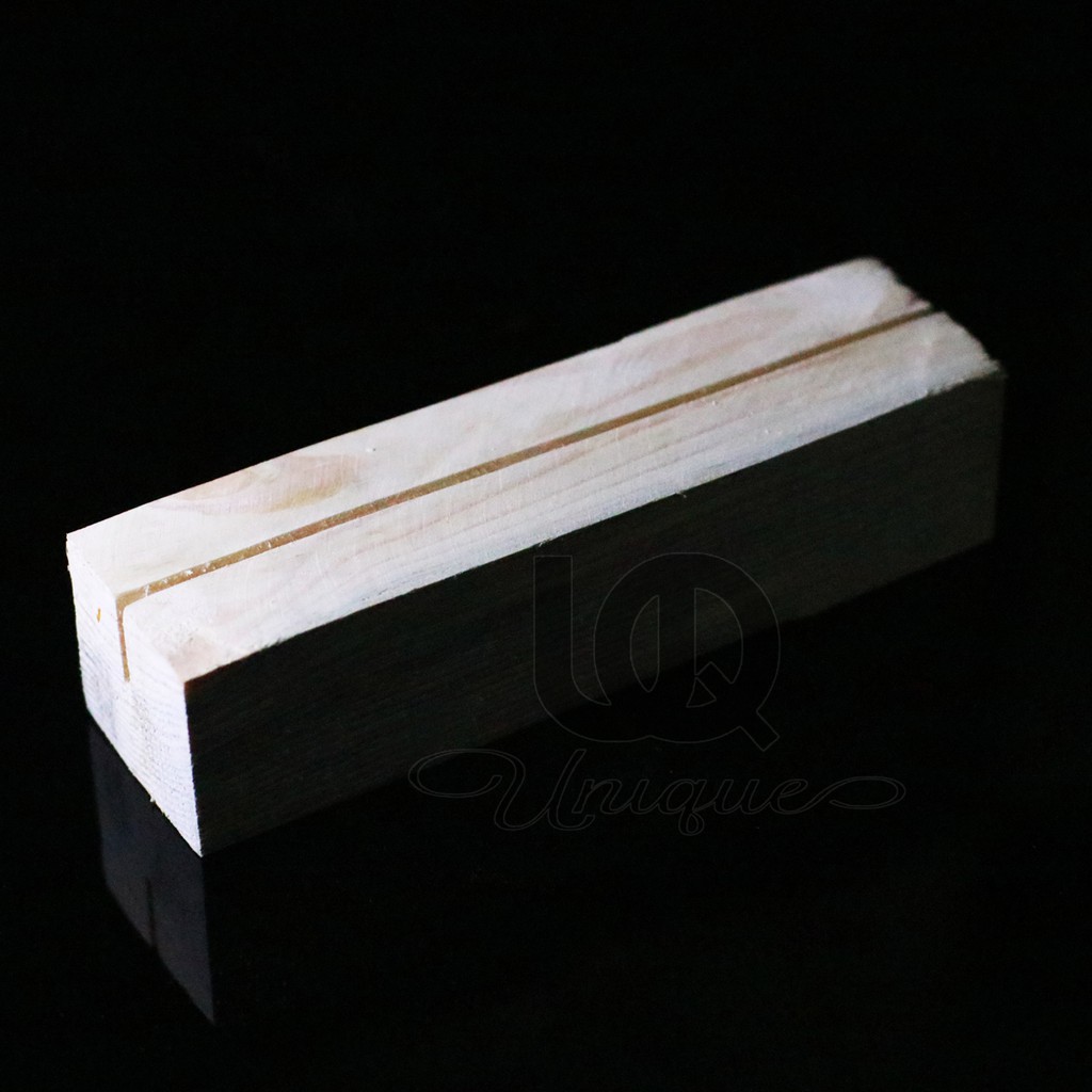 UNIQUE wooden photo card holder Akrilik / Stand Kayu Untuk Tatakan Foto Kartu Acrylic