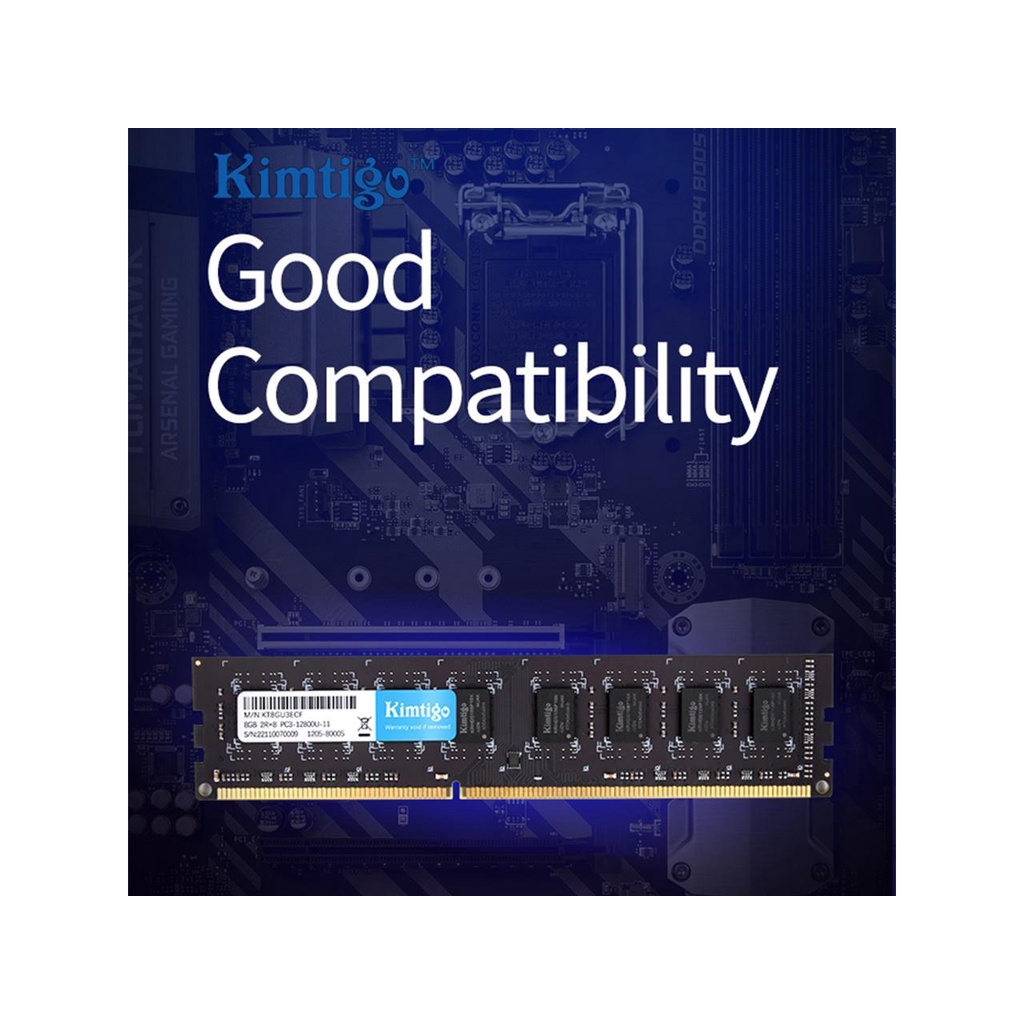 Kimtigo RAM 8GB DDR3 1600MHz Desktop Memory
