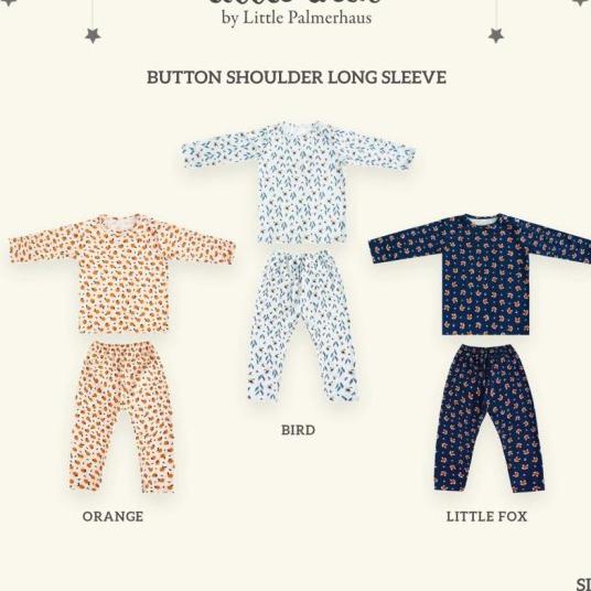 Palmerhaus Little Wear Long Sleeve Shoulder Button Size 1-2 Years | Shopee  Indonesia