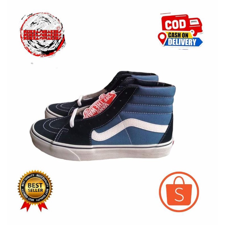 vans sk8 hi navy resmi navya